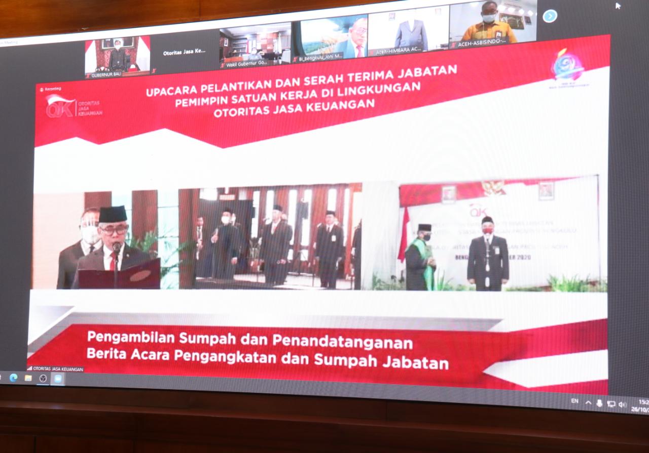 Gubernur Koster Ikuti Pelantikan Dan Serah Terima Jabatan Pemimpin Satuan Kerja Ojk Pemerintah Provinsi Bali